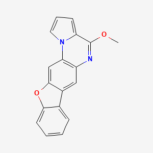 4-Methoxy(1)benzofuro(3,2-g)pyrrolo(1,2-a)quinoxaline