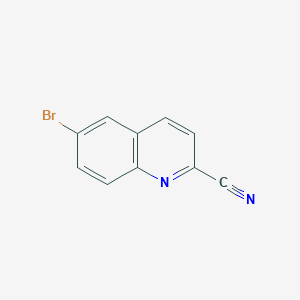 molecular formula C10H5BrN2 B1281291 6-Bromoquinoline-2-carbonitrile CAS No. 65185-41-3
