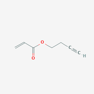 molecular formula C7H8O2 B12812912 But-3-ynyl prop-2-enoate CAS No. 13861-23-9