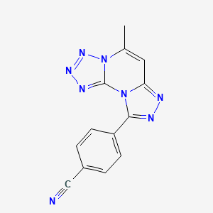 4-(5-Methyltetraazolo(1,5-a)(1,2,4)triazolo(4,3-c)pyrimidin-9-yl)benzonitrile