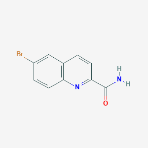 molecular formula C10H7BrN2O B1281292 6-Bromo-quinoline-2-carboxylic acid amide CAS No. 65148-09-6