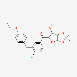 (4-Chloro-3-(4-ethoxybenzyl)phenyl)((3AS,5R,6S,6AS)-6-hydroxy-2,2-dimethyltetrahydrofuro[3,2-D][1,3]dioxol-5-YL)methanone