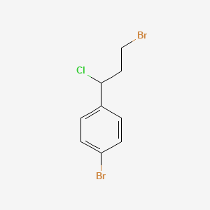 molecular formula C9H9Br2Cl B1281293 1-溴-4-(3-溴-1-氯丙基)苯 CAS No. 33994-21-7