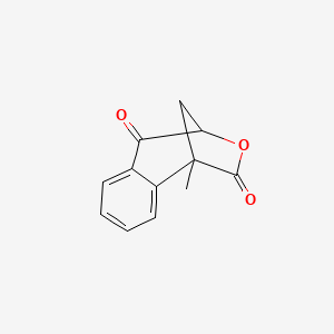 molecular formula C12H10O3 B12812993 1,4-Methano-3-benzoxepin-2,5(1H,4H)-dione, 1-methyl- CAS No. 24230-01-1