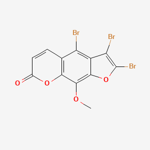 2,3,4-Tribromo-9-methoxy-7H-furo(3,2-g)chromen-7-one