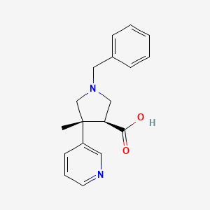 (3S,4R)-1-benzyl-4-Methyl-4-(pyridin-3-yl)pyrrolidine-3-carboxylic acid