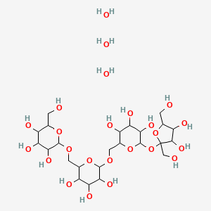 2-[[6-[[6-[3,4-Dihydroxy-2,5-bis(hydroxymethyl)oxolan-2-yl]oxy-3,4,5-trihydroxyoxan-2-yl]methoxy]-3,4,5-trihydroxyoxan-2-yl]methoxy]-6-(hydroxymethyl)oxane-3,4,5-triol;trihydrate