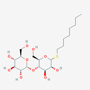 molecular formula C20H38O10S B12813027 Octyl-I(2)-D-1-thiomaltoside 