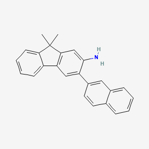 molecular formula C25H21N B12813035 2-Amino-3-(2-naphthyl)-9,9-dimethylfluorene 