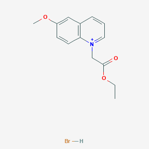 Ethyl 2-(6-methoxyquinolin-1-ium-1-yl)acetate;hydrobromide