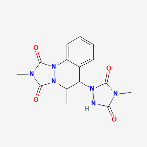 2,5-Dimethyl-6-(4-methyl-3,5-dioxo-1,2,4-triazolidin-1-yl)-5,6-dihydro-1H-(1,2,4)triazolo(1,2-a)cinnoline-1,3(2H)-dione