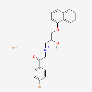 (p-Bromophenacyl)dimethyl(2-hydroxy-3-(1-naphthyloxy)propyl)ammonium bromide