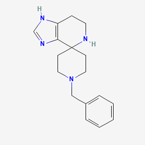 molecular formula C17H22N4 B1281312 1'-苄基-3,5,6,7-四氢螺[咪唑并[4,5-c]吡啶-4,4'-哌啶] CAS No. 65092-20-8