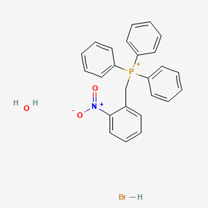 (2-Nitrophenyl)methyl-triphenylphosphanium;hydrate;hydrobromide