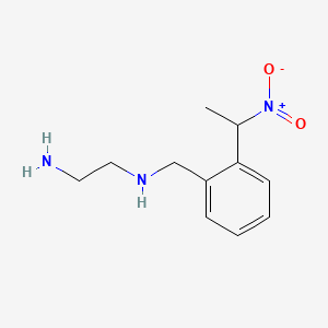 molecular formula C11H17N3O2 B12813148 N-((2-(1-Nitroethyl)phenyl)methyl)-1,2-ethanediamine CAS No. 573720-46-4