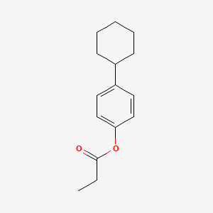 molecular formula C15H20O2 B12813206 (4-Cyclohexylphenyl) propanoate CAS No. 7500-93-8