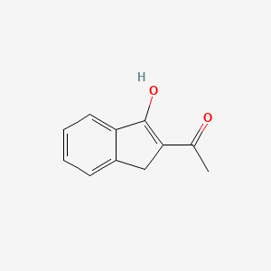 2,3-Dihydro-2-(1-hydroxyethylidene)-1H-inden-1-one