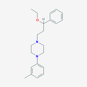 1-(3-Ethoxy-3-phenylpropyl)-4-(3-methylphenyl)piperazine