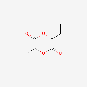 molecular formula C8H12O4 B12813369 3,6-Diethyl-1,4-dioxane-2,5-dione CAS No. 4374-57-6