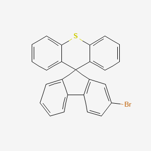 molecular formula C25H15BrS B12813372 2-Bromospiro[fluorene-9,9'-thioxanthene] 