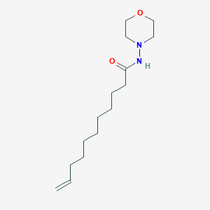 molecular formula C15H28N2O2 B12813443 10-Undecenamide, N-morpholino- CAS No. 102613-06-9