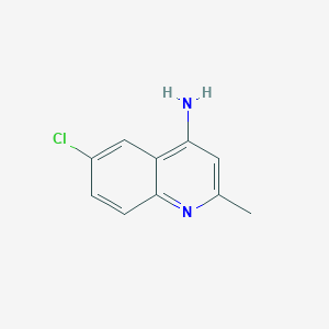 molecular formula C10H9ClN2 B1281348 6-氯-2-甲基喹啉-4-胺 CAS No. 66735-24-8