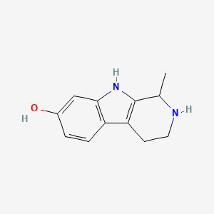 molecular formula C12H14N2O B12813498 Tetrahydroharmol CAS No. 17952-75-9