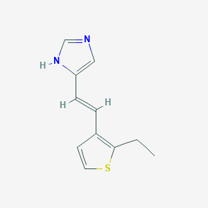 (E)-4-(2-(2-ethylthiophen-3-yl)vinyl)-1H-imidazole