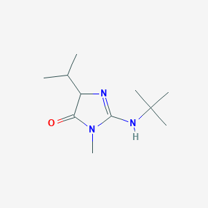 molecular formula C11H21N3O B12813570 2-(tert-Butylamino)-4-isopropyl-1-methyl-1H-imidazol-5(4H)-one 