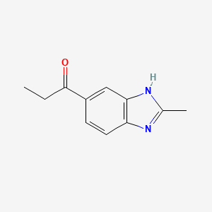 1-(2-methyl-1H-benzo[d]imidazol-5-yl)propan-1-one