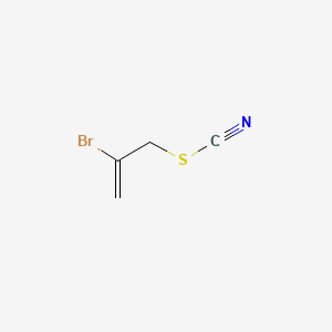 molecular formula C4H4BrNS B12813627 Thiocyanic acid, 2-bromoallyl ester CAS No. 102367-26-0