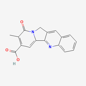 8-Methyl-9-oxo-9,11-dihydroindolizino(1,2-b)quinoline-7-carboxylic acid