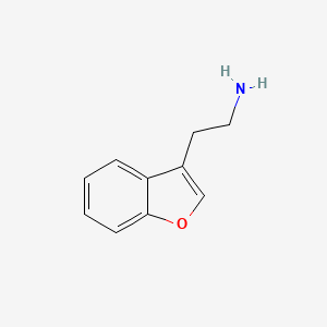 molecular formula C10H11NO B1281365 2-(苯并呋喃-3-基)乙胺 CAS No. 27404-31-5