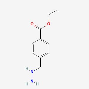 molecular formula C10H14N2O2 B12813675 Ethyl 4-(hydrazinylmethyl)benzoate 