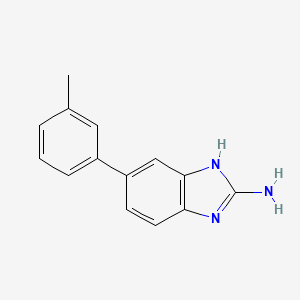 molecular formula C14H13N3 B12813790 6-(m-Tolyl)-1H-benzo[d]imidazol-2-amine 