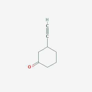 molecular formula C8H10O B1281381 3-Ethynylcyclohexan-1-one CAS No. 54125-18-7
