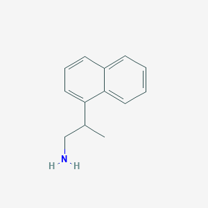 molecular formula C13H15N B12813836 2-Naphthalen-1-ylpropan-1-amine CAS No. 27557-86-4