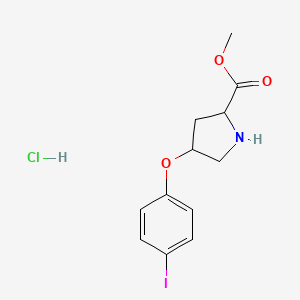 methyl (2S,4S)-4-(4-iodophenoxy)pyrrolidine-2-carboxylate hydrochloride