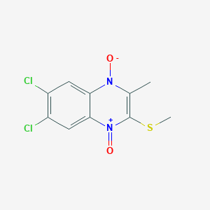 Quinoxaline, 6,7-dichloro-2-methyl-3-(methylthio)-, 1,4-dioxide