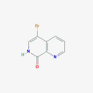 molecular formula C8H5BrN2O B1281385 5-溴-1,7-萘啶-8(7H)-酮 CAS No. 67967-14-0