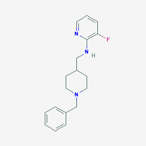 molecular formula C18H22FN3 B12813898 N-((1-Benzylpiperidin-4-yl)methyl)-3-fluoropyridin-2-amine 