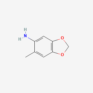 molecular formula C8H9NO2 B1281390 6-甲基苯并[d][1,3]二噁唑-5-胺 CAS No. 62052-49-7