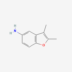 molecular formula C10H11NO B1281391 2,3-二甲基-1-苯并呋喃-5-胺 CAS No. 3782-22-7