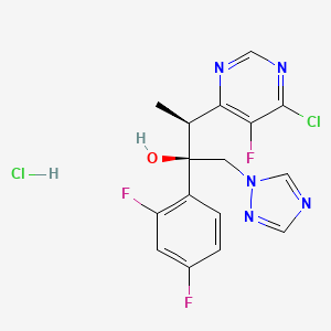 (2R,3S)-Rel-3-(6-Chloro-5-fluoropyrimidin-4-yl)-2-(2,4-difluorophenyl)-1-(1H-1,2,4-triazol-1-yl)butan-2-ol hydrochloride