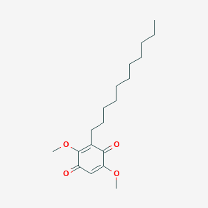 molecular formula C19H30O4 B12813937 2,5-Dimethoxy-3-undecyl-[1,4]benzoquinone 