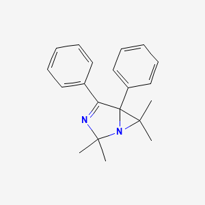 molecular formula C20H22N2 B12813941 2,2,6,6-Tetramethyl-4,5-diphenyl-1,3-diazabicyclo(3.1.0)hex-3-ene CAS No. 38202-11-8