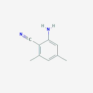 molecular formula C9H10N2 B1281396 2-氨基-4,6-二甲基苯甲腈 CAS No. 35490-77-8
