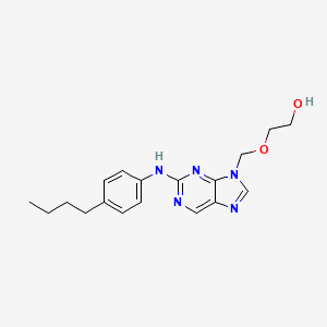 Ethanol, 2-((2-((4-butylphenyl)amino)-9H-purin-9-yl)methoxy)-