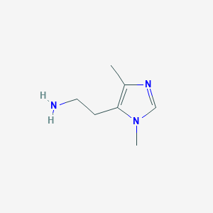 molecular formula C7H13N3 B12813986 2-(1,4-Dimethyl-1H-imidazol-5-yl)ethanamine 