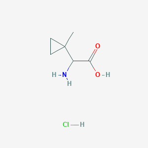 molecular formula C6H12ClNO2 B1281401 2-氨基-2-(1-甲基环丙基)乙酸盐酸盐 CAS No. 938058-08-3